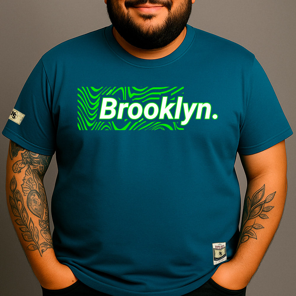 CAMISETA PLUS SIZE BROOKLYN GREEN