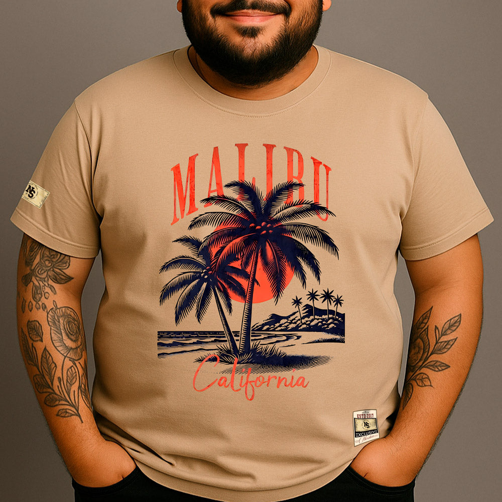 CAMISETA PLUS SIZE MALIBU COQUEIRO
