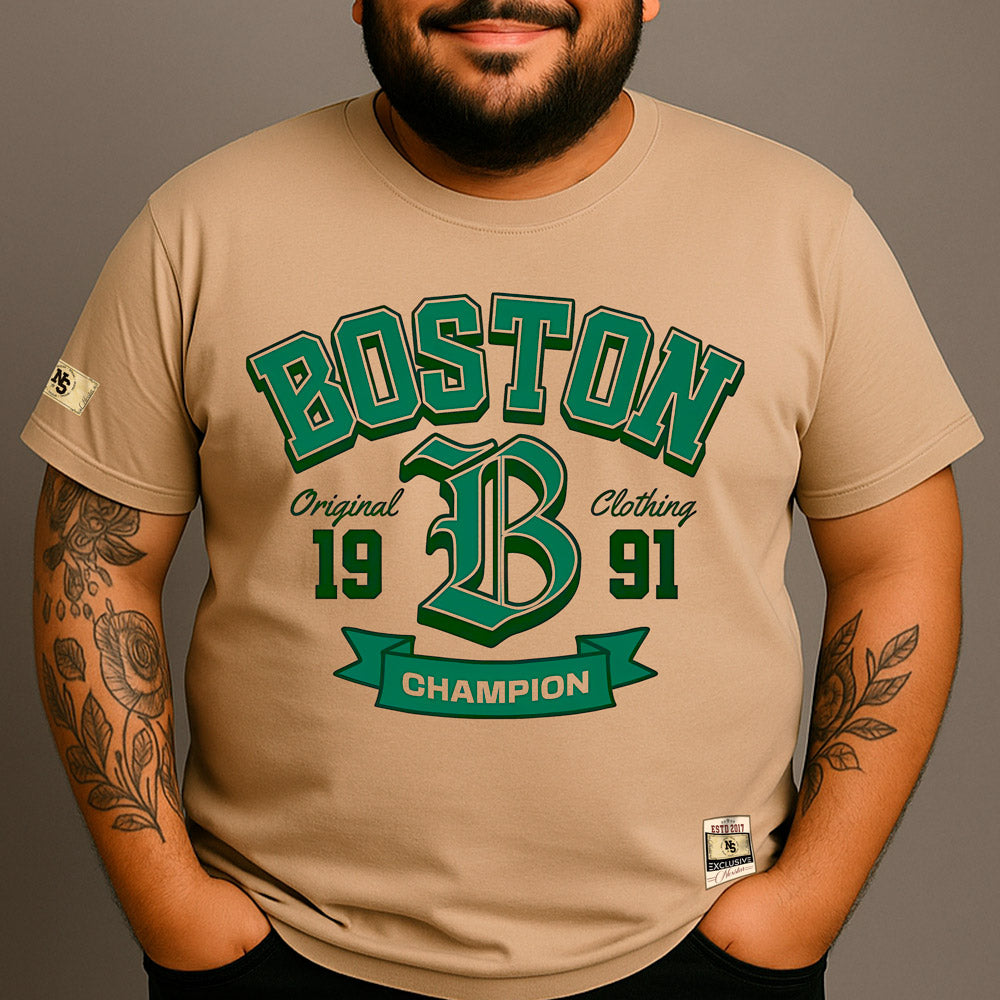 CAMISETA PLUS SIZE BOSTON 1991
