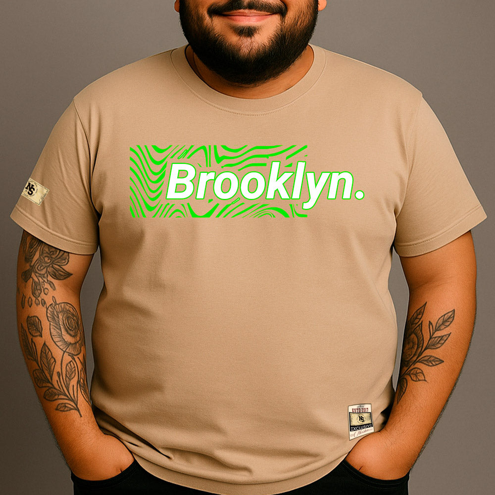 CAMISETA PLUS SIZE BROOKLYN GREEN