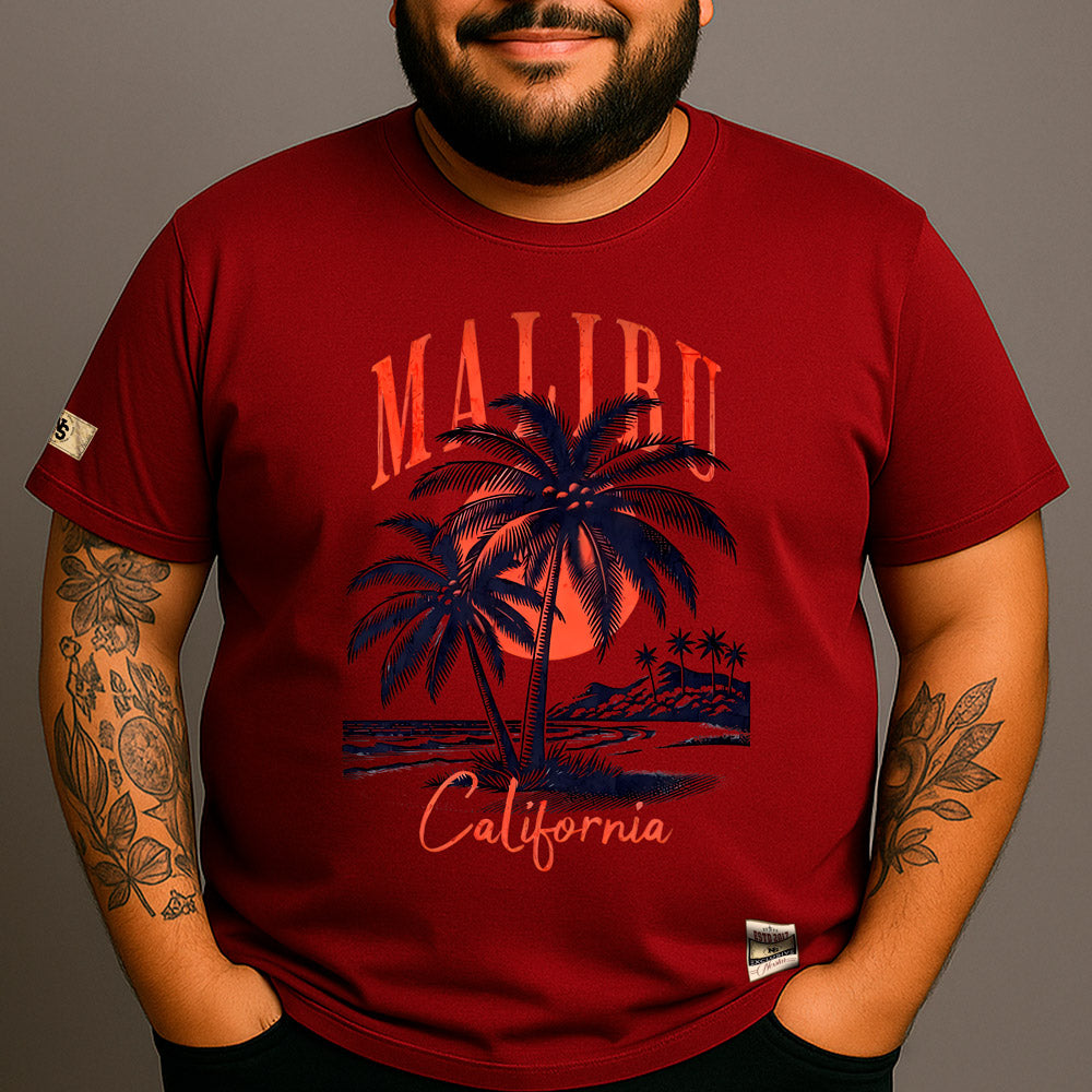 CAMISETA PLUS SIZE MALIBU COQUEIRO