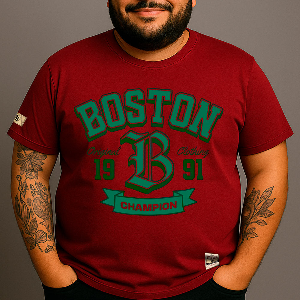 CAMISETA PLUS SIZE BOSTON 1991