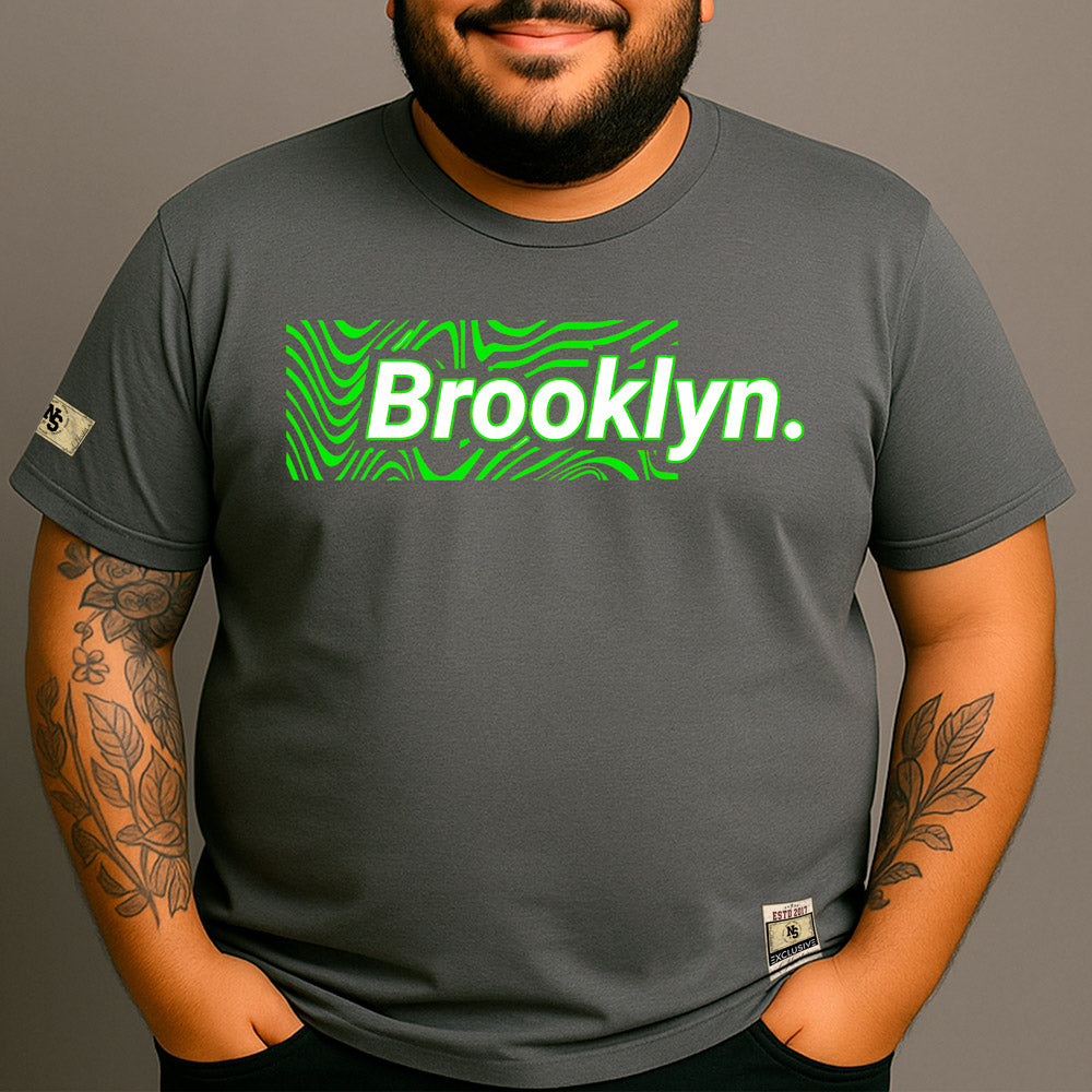 CAMISETA PLUS SIZE BROOKLYN GREEN