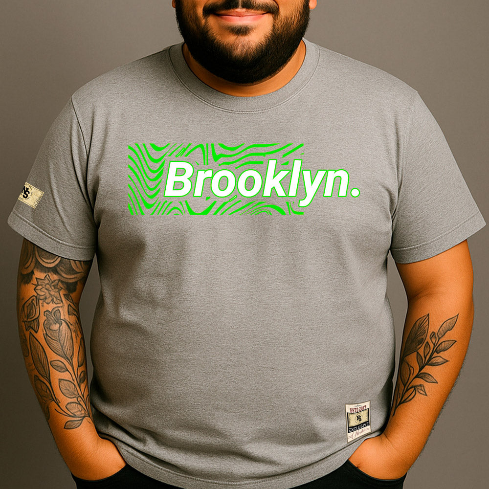 CAMISETA PLUS SIZE BROOKLYN GREEN