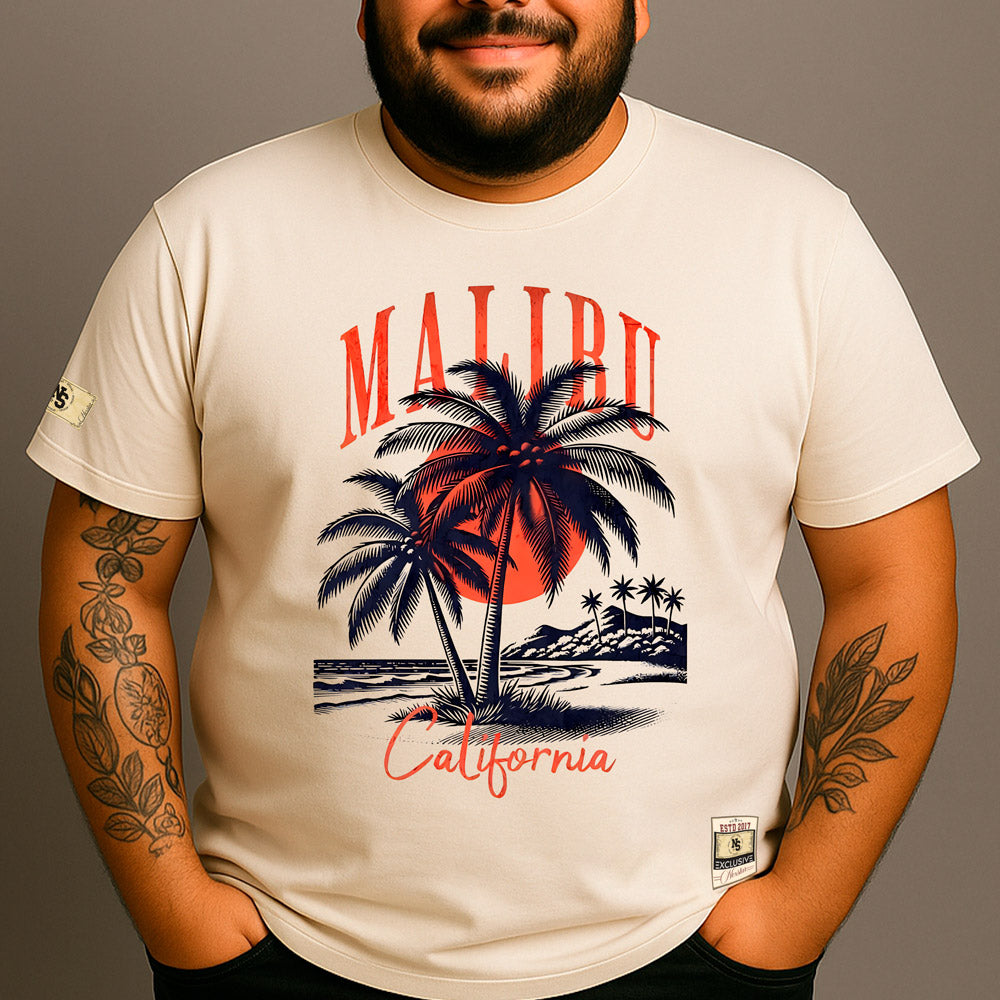 CAMISETA PLUS SIZE MALIBU COQUEIRO