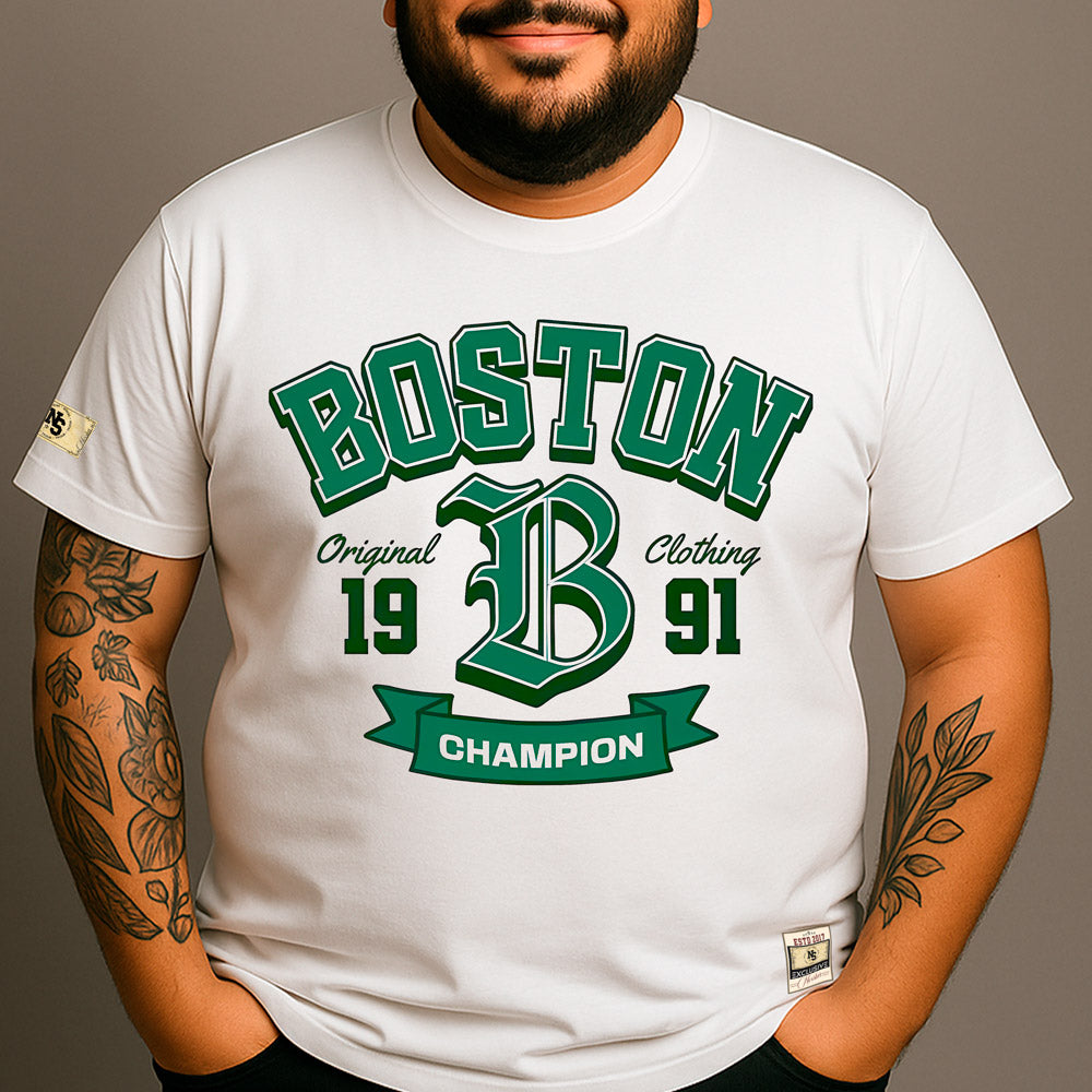 CAMISETA PLUS SIZE BOSTON 1991