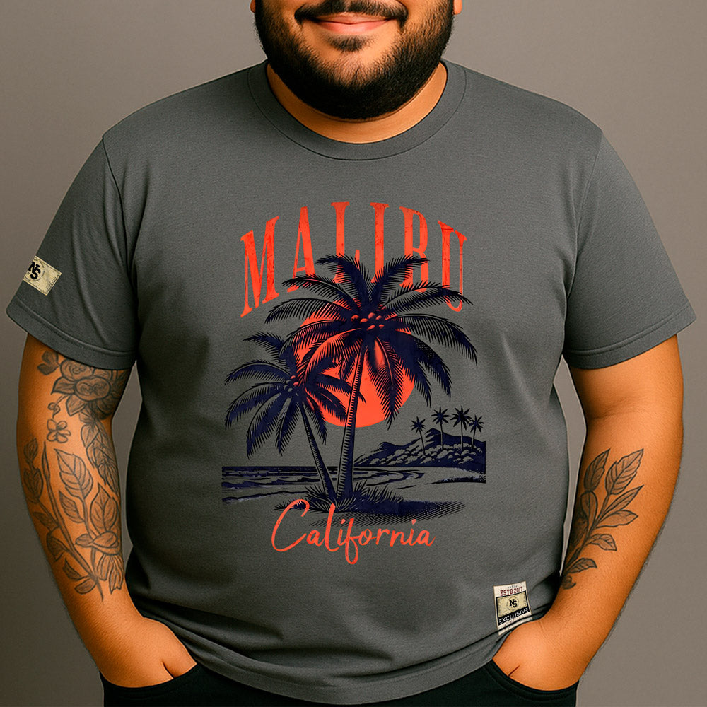 CAMISETA PLUS SIZE MALIBU COQUEIRO