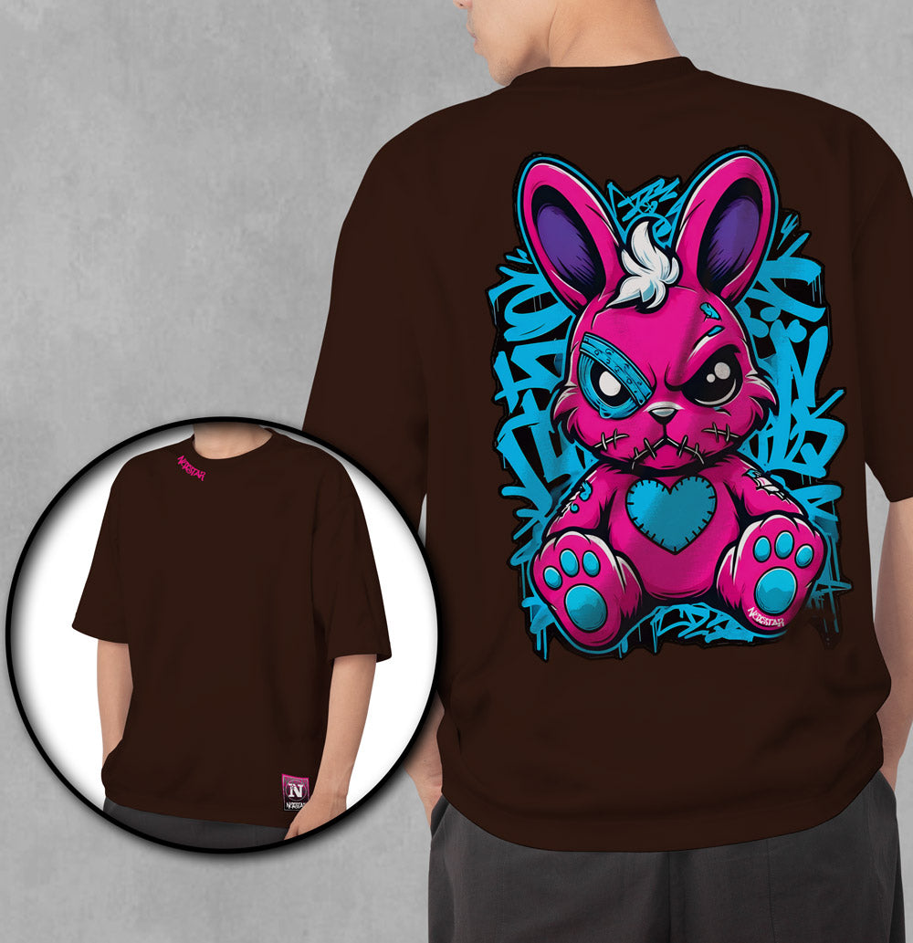 CAMISETA OVERSIZED COELHO PIMBRAJU