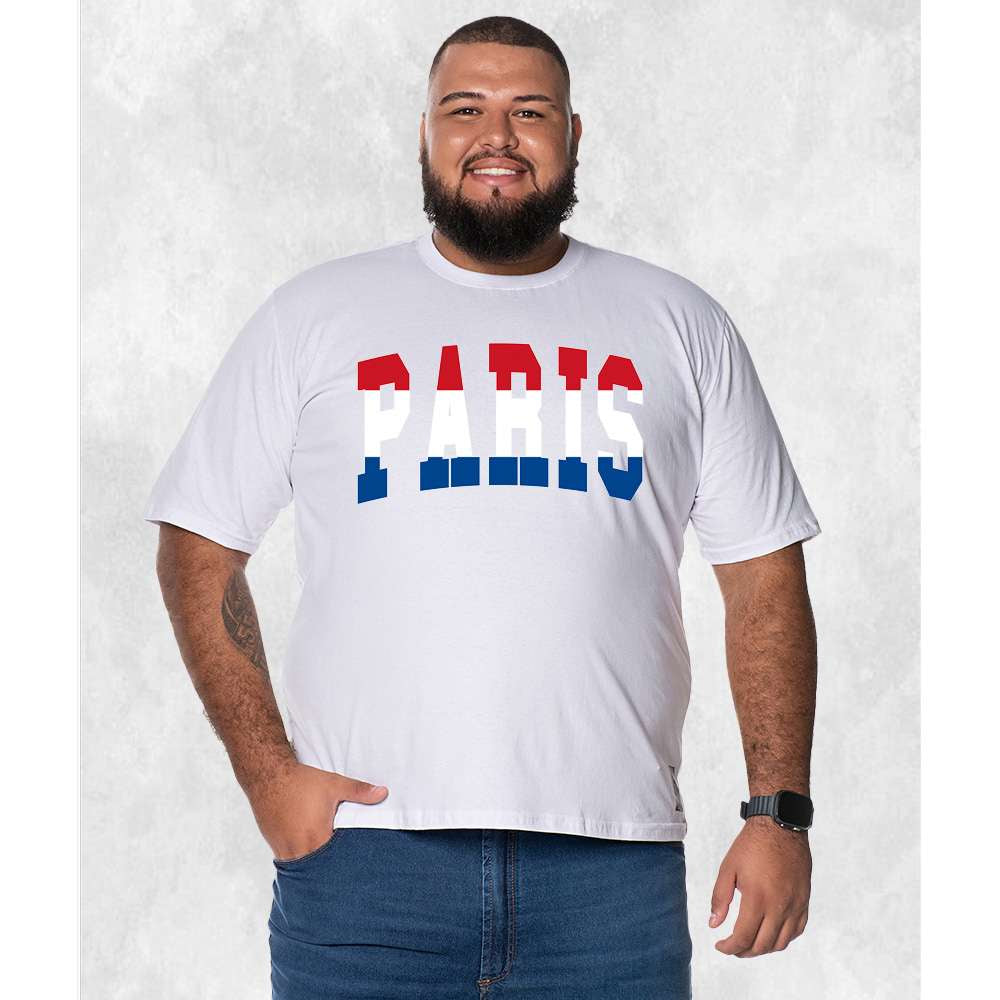 CAMISETA PLUS SIZE PARIS