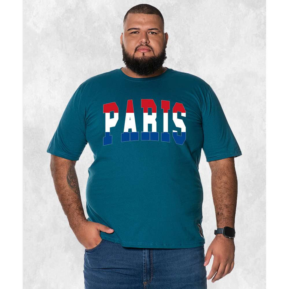 CAMISETA PLUS SIZE PARIS