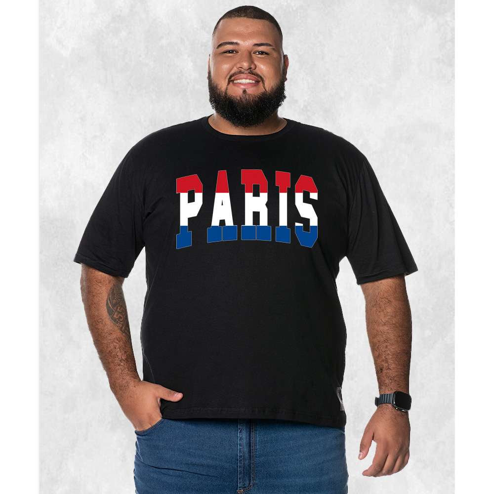 CAMISETA PLUS SIZE PARIS