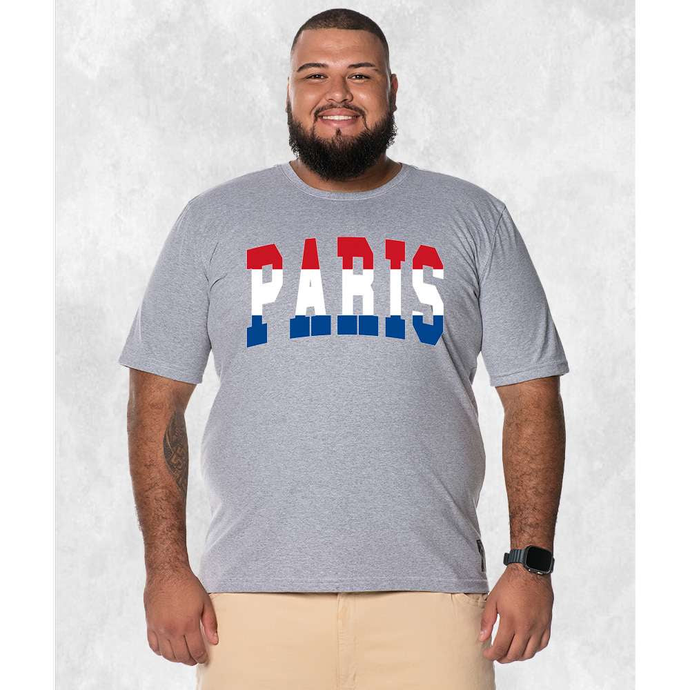 CAMISETA PLUS SIZE PARIS