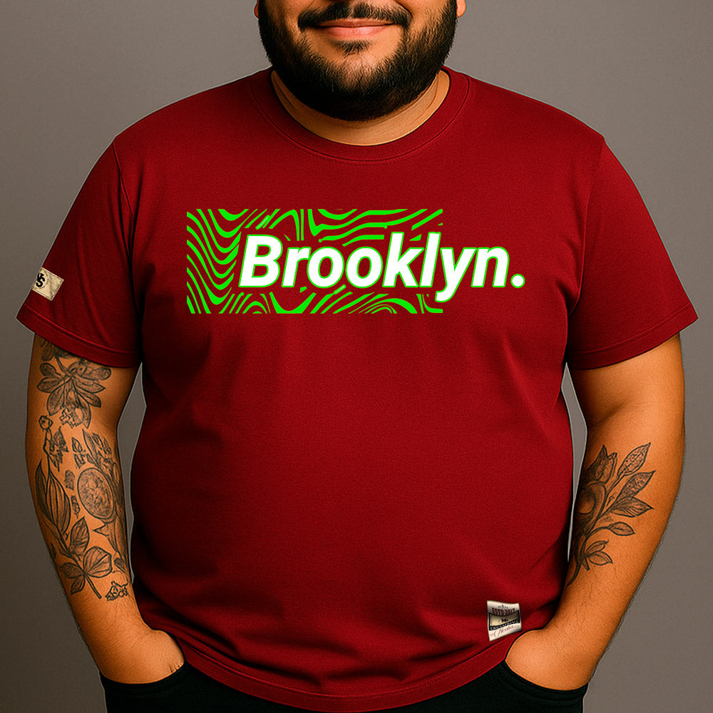 CAMISETA PLUS SIZE BROOKLYN GREEN