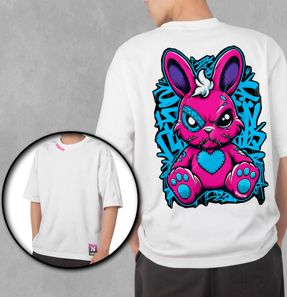 CAMISETA OVERSIZED COELHO PIMBRAJU
