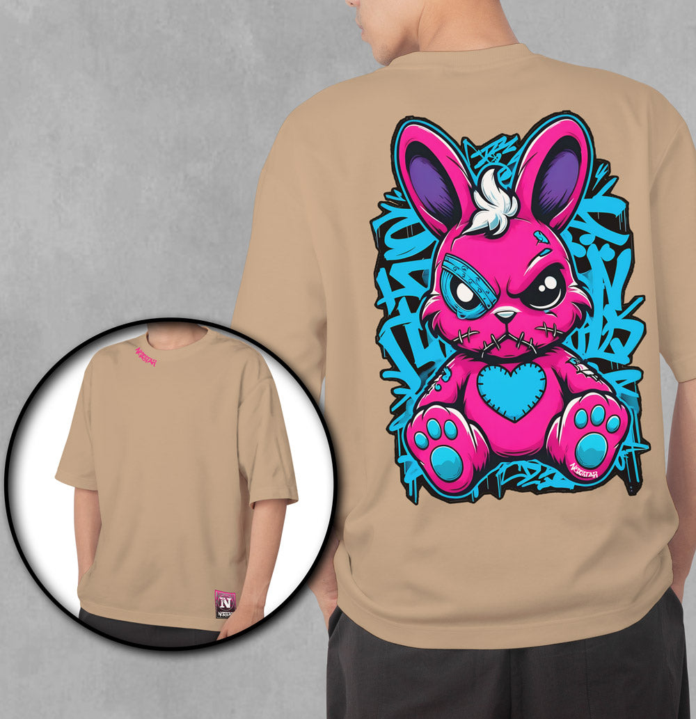 CAMISETA OVERSIZED COELHO PIMBRAJU