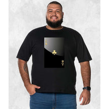 CAMISETA PLUS SIZE AS BLACK