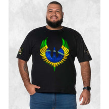 CAMISETA PLUS SIZE BRASÃO NATION
