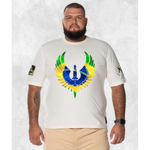 CAMISETA PLUS SIZE BRASÃO NATION