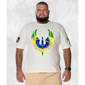 CAMISETA PLUS SIZE BRASÃO NATION