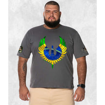 CAMISETA PLUS SIZE BRASÃO NATION