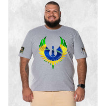 CAMISETA PLUS SIZE BRASÃO NATION