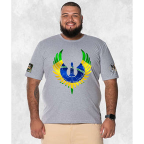 CAMISETA PLUS SIZE BRASÃO NATION