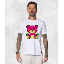 CAMISETA URSO ROSA X