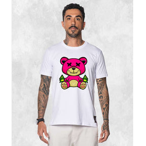 CAMISETA URSO ROSA X