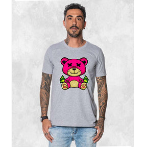 CAMISETA URSO ROSA X