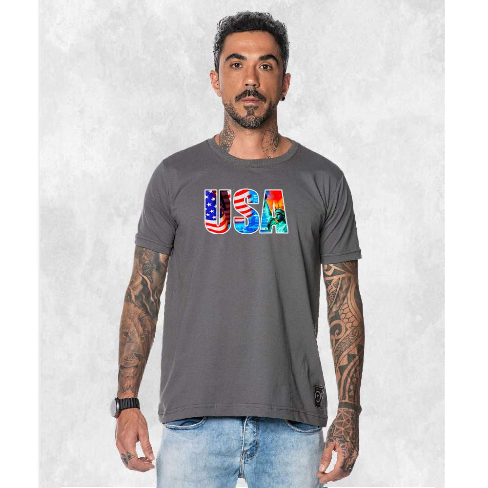 CAMISETA USA CORES