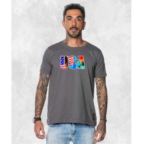 CAMISETA USA CORES