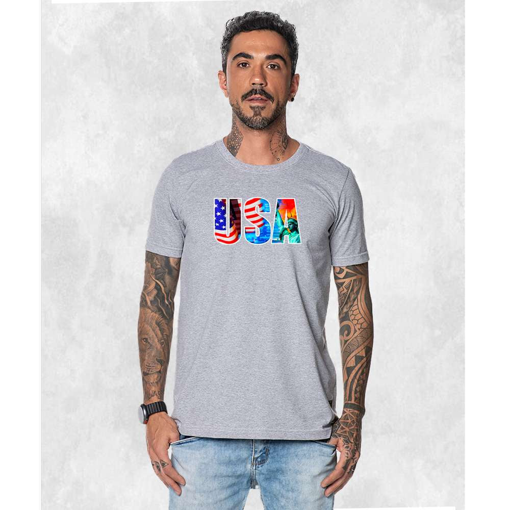 CAMISETA USA CORES